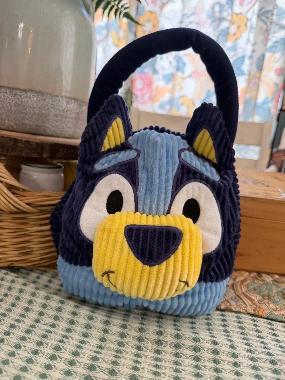 New Bluey Corduroy Handbag Purse Adorable Zips